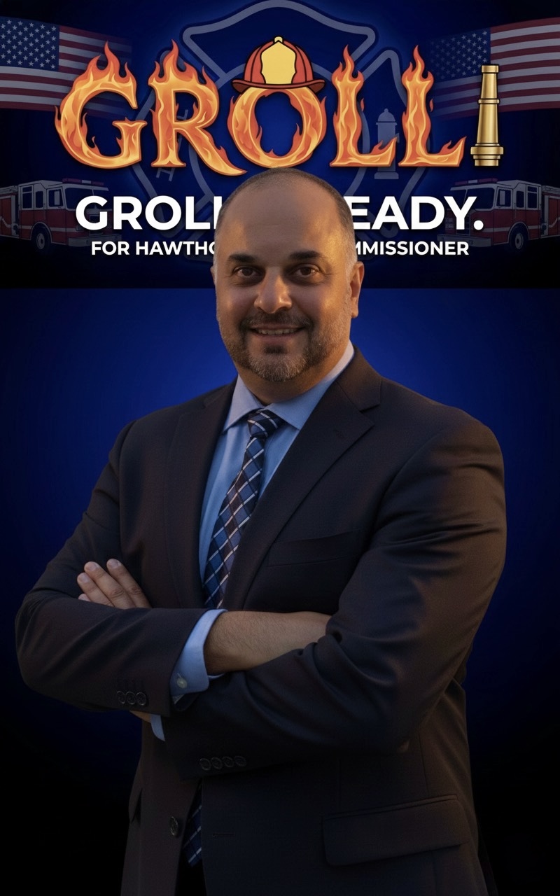 Vinny Grolli, Hawthorne resident, volunteer firefighter and CPA running for Fire Commissioner in 2025
